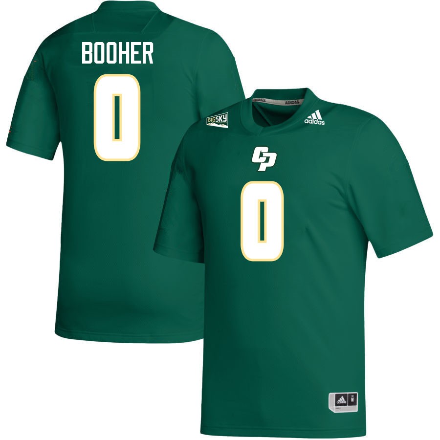 Cal Poly Mustangs #0 Logan Booher College Football Jerseys,Uniforms Stitched-Green